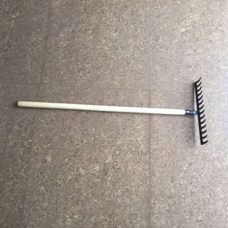 Garden tools and farm tools RAKE with long wood handle